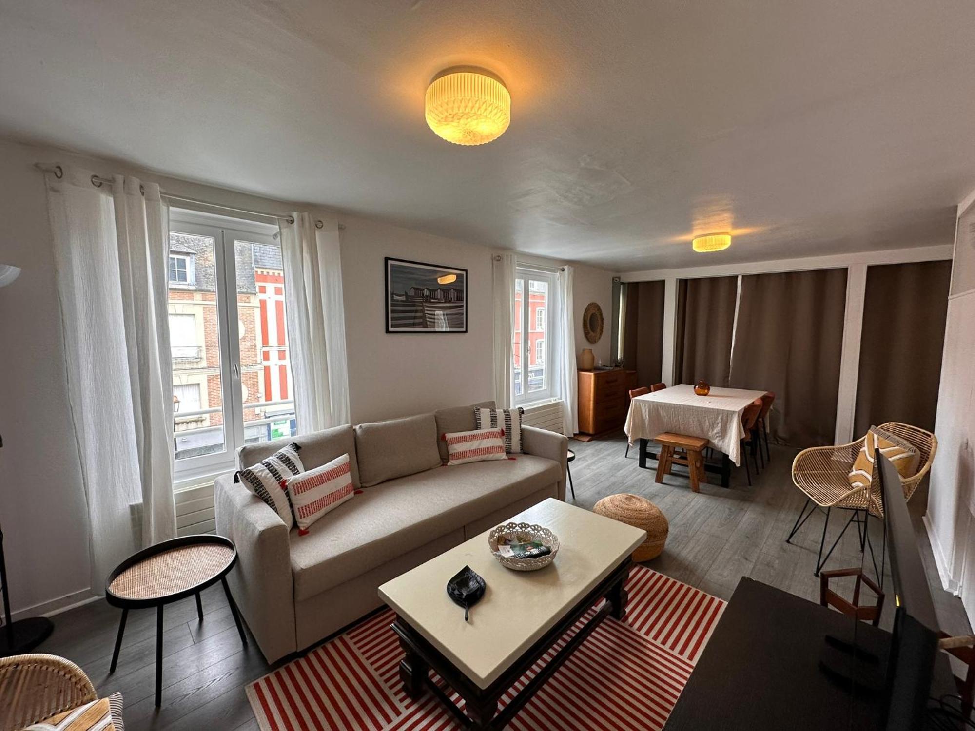Large Apartment In City Center Honfleur Esterno foto
